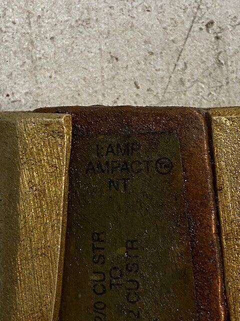 Ampact W2 2/0 CU STR to 2 CU STR 1-275187-7 Copper Tap Wedge Connector