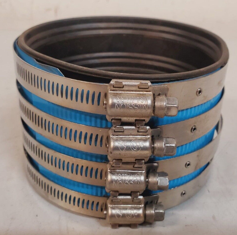 2 Qty. of Mission Rubber Cast Irons 4" No Hub Coupling C400HW | ASTM0564 (2 Qty)