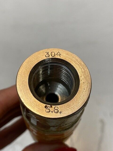 Thermowell Export Water 304 S.S. 16" Long 34mm OD 18mm Bore 19mm Small End