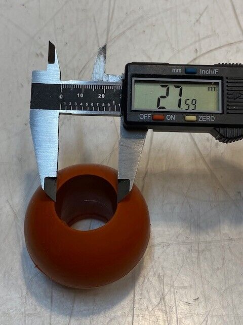 Hobart Drain Ball 96557475, Rubber, Orange, 28mm Bore, 61mm OD