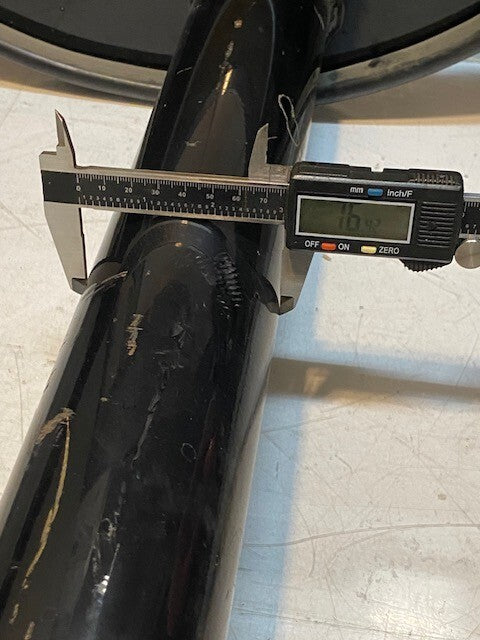 Hobrecht Nudge Bar 19-1/2" H 21-1/2" D 32-1/2" W 76mm Thick 30" Long Laying Down