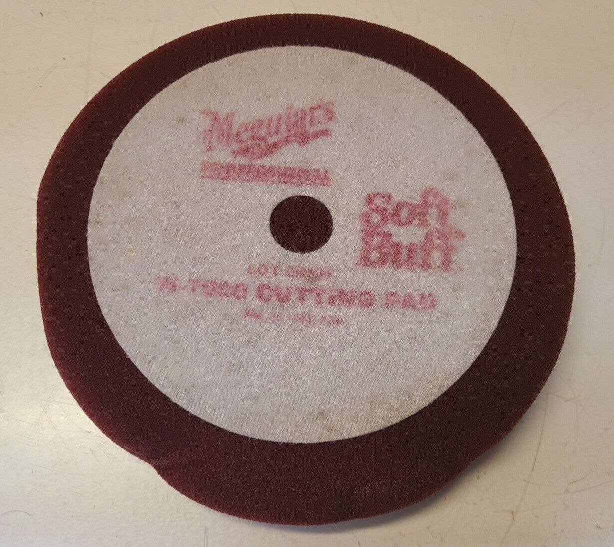 2 Qty. of Meguiar's Soft Buff 8" Red Velcro Foam Cutting Pads W-7000 (2 Qty)