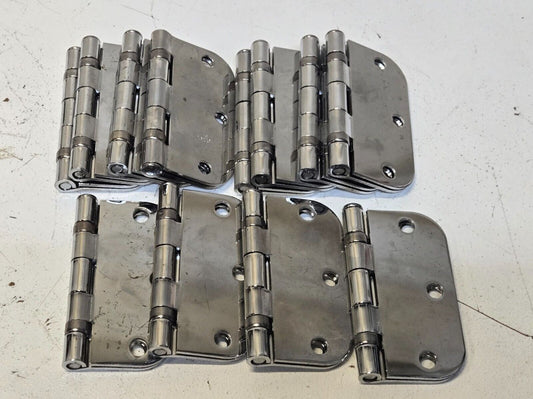 12 Quantity of Penrod 3.5 inch Door Hinges Chrome (12 Quantity)