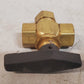 2 Qty. of 1/2" Female NPT Panel Mount Diverting Brass Valves (2 Qty)