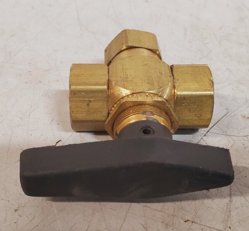 2 Qty. of 1/2" Female NPT Panel Mount Diverting Brass Valves (2 Qty)