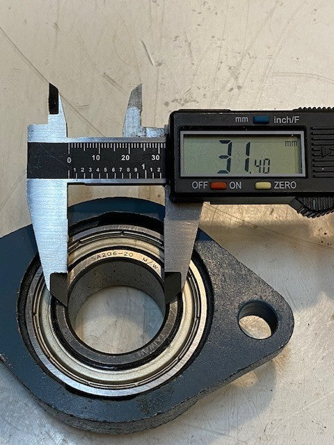 2 Quantity of NKB 2-Bolt Flange Bearings LF206 SB206-20 31mm Bore (2 Qty)