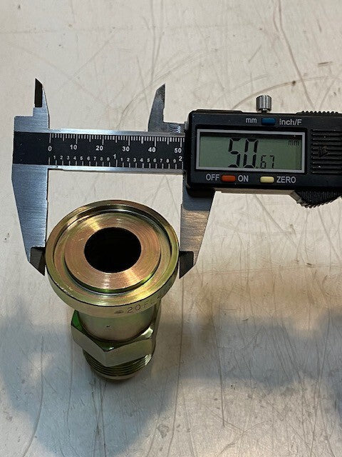 Gates Hydraulic Hose Flange Coupling Fitting 20FL4K-16MJ | 21mm ID 51mm OD