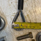 Set of 2 Trailer Safety Cables 36" Long w/ S Hooks & Hardware Tow Cable Set