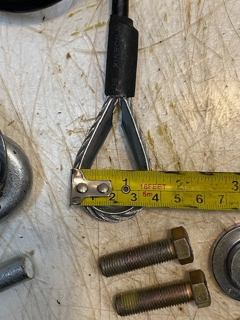 Set of 2 Trailer Safety Cables 36" Long w/ S Hooks & Hardware Tow Cable Set