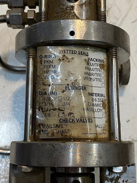 Checkpoint Pneumatic Chemical Injection Pump 13mm Thread 10-1/2" Long 44mm Shaft