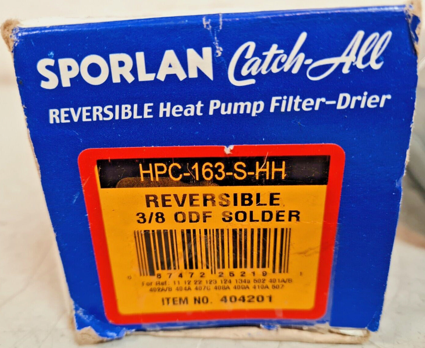 Sporlan Reversible Heat Pump Filter Drier 404201 | HPC-163-S-HH