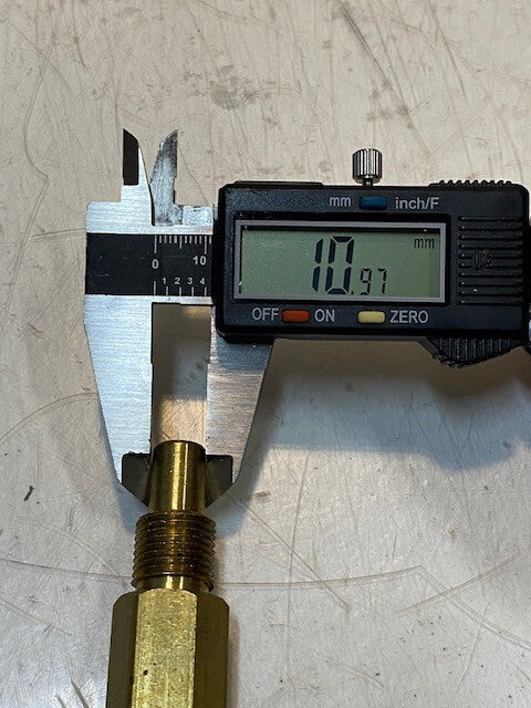 5 Qty of Thermowell Air Compressor Brass Pilot Valves 2-1/8" L 19mm OD (5 Qty)