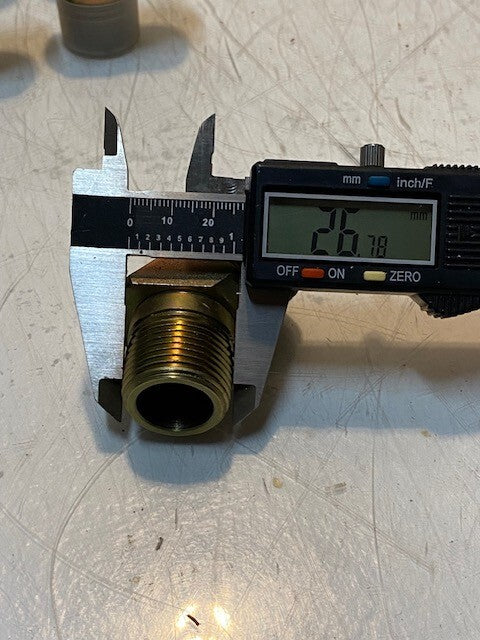 18 Quantity of 45 Degree Brass Elbow Fittings 26mm Thread 18mm ID (18 Quantity)