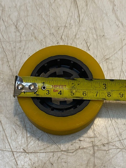 2 Quantity of Yellow Rubber Wheels 1347963 for Delta 36-865 Power Feeder (2 Qty)