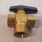 2 Qty. of 1/2" Female NPT Panel Mount Diverting Brass Valves (2 Qty)