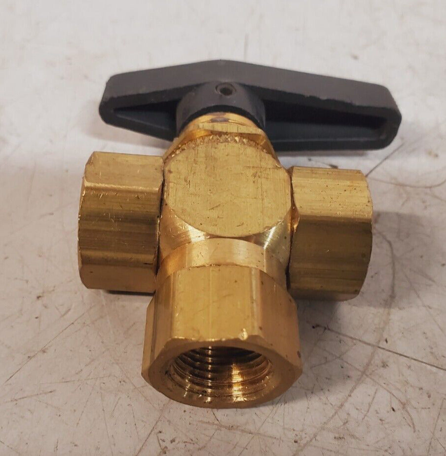 2 Qty. of 1/2" Female NPT Panel Mount Diverting Brass Valves (2 Qty)