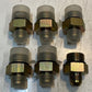 6 Qty of Flare Cone Male Hex Adapters 1-3/4" L 19mm Thread (6 Qty)