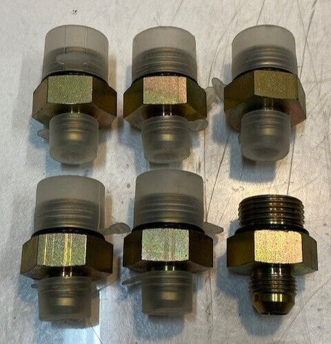 6 Qty of Flare Cone Male Hex Adapters 1-3/4" L 19mm Thread (6 Qty)