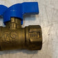 2 Quantity Gas Ball Valves 9850 | 2-3/4" Long 19mm Thread 18mm ID (2 Quantity)