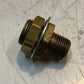 9 Qty of Brass Bulkhead Hex Fittings 1-5/8" Long 21mm Thread 32mm Hex (9 Qty)
