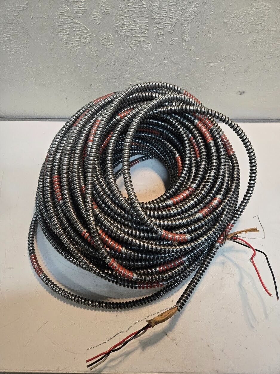 Approx. 500' of 14/3 MC Cable with Ground | Red, Black, and White Solid CU Wires