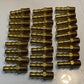 28 Quantity of Brass Hose Barb Hex Fittings 45mm L 14mm Thread 7mm Nose ID