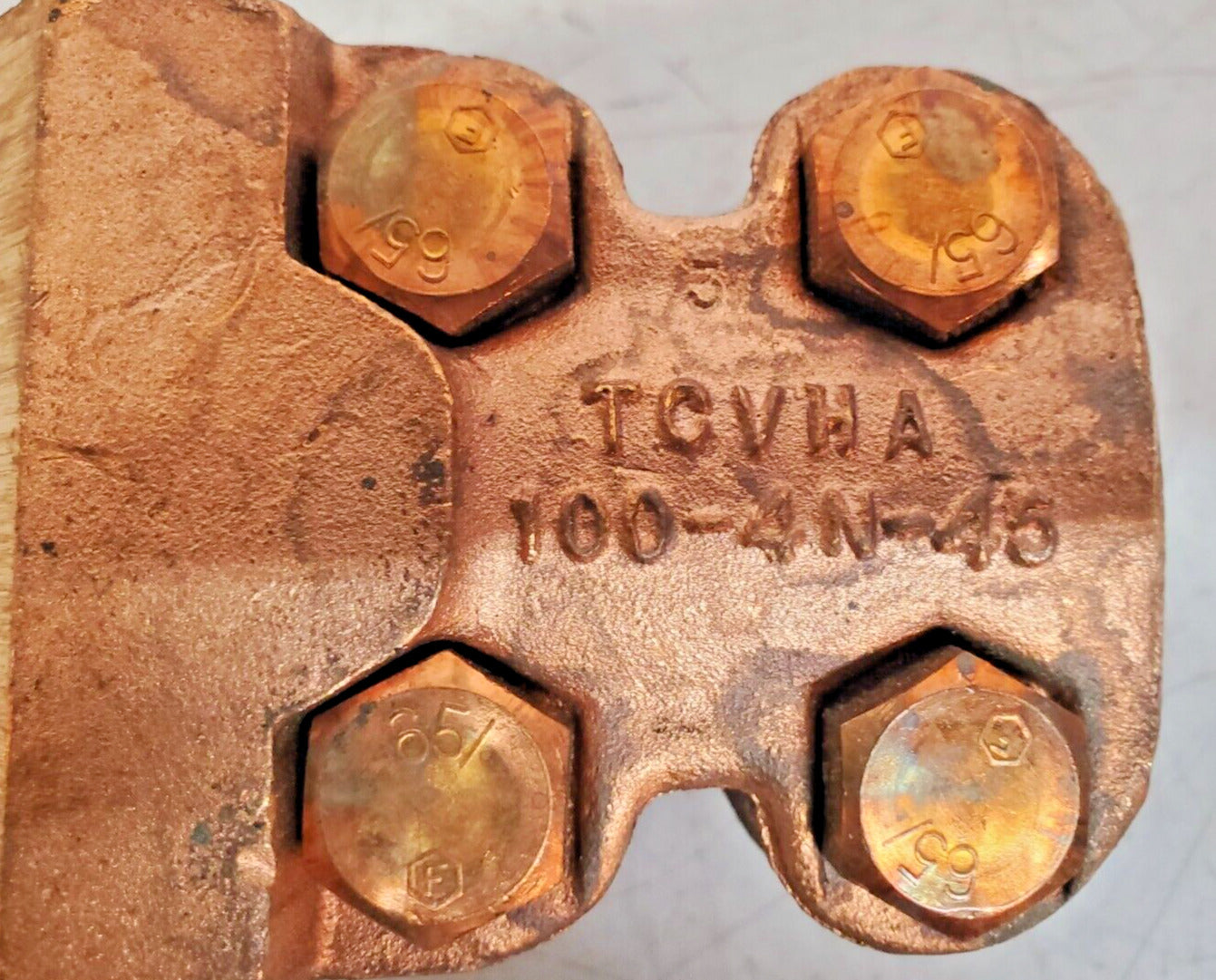 2 Quantity of Bronze Terminal Connectors TCVHA 100-4N-45 (2 Qty)