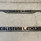 Oakland Coliseum Lexus License Plate Frame 12" Long 6-1/4" Wide