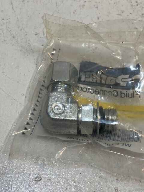 Parker Fluid Connector WEE10L9/16UNFCF Adjustable Locknut Elbow