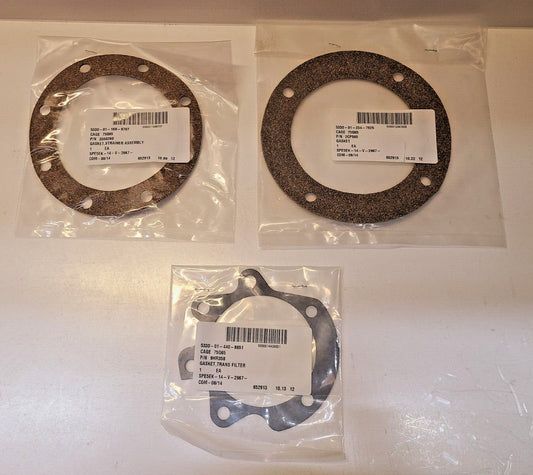 3 Qty. of Gaskets TRANS FILTER 9HR358 | 2CP565 | STRAINER ASSY 3550260 (3 Qty)