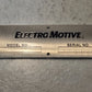 19 Quantity of Electromotive Nameplates 8227168-R | 5.5" x 1.5" (19 Quantity)