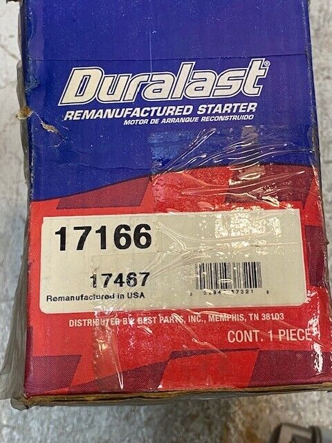 Duralast Reman Starter 17166 | 17467