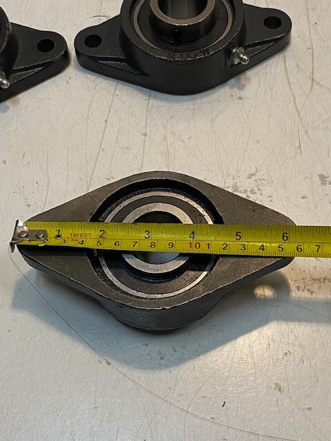 3 Quantity of IPTCI 2-Bolt Flange Bearings FL207 UC207-20 | 32mm Bore (3 Qty)