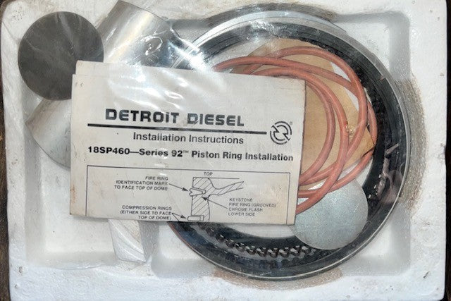 Detroit Diesel 18SP460- Series 92 Piston Ring Replacement Kit For Diesel Engines