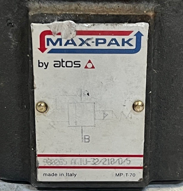Max-Pak By ATOS AGIU 32/210/D/5 Hydraulic Valve Heavy Duty Replacement