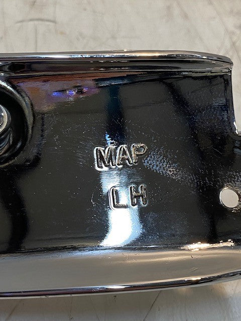 Pair of Chrome Gear Shift Left & Right Pedal Covers for Motorcycle MAP LH MAP RH