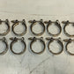 10 Quantity of 2.5” Stainless Steel V-Band Hose Clamps 3/4" Thick (10 Quantity)