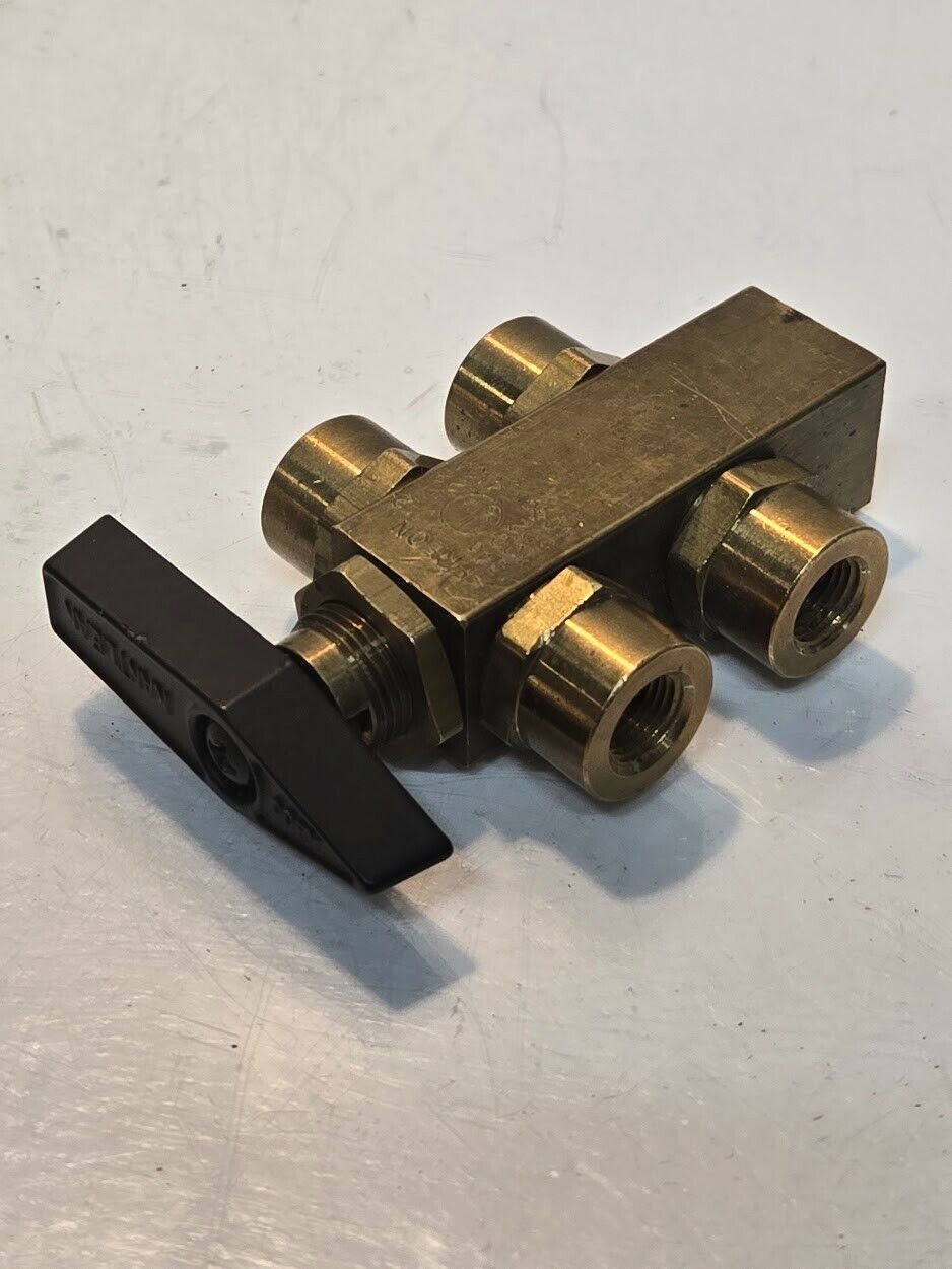 ABCO Kantleak 5 Port Stack Valve for Freon 134a | 12 500 502 22 404a 410A | 1/8"