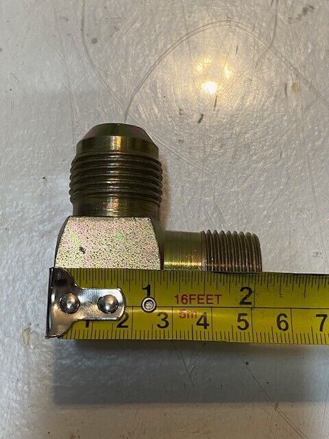 9 Quantity of 90 Degree Elbow Hydraulic Fittings 26mm Thread 17mm ID 15mm Nipple