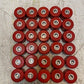 30 Quantity of 3R Red Standoff Insulators 10mm Bore 44mm OD 32mm Wide (30 Qty)