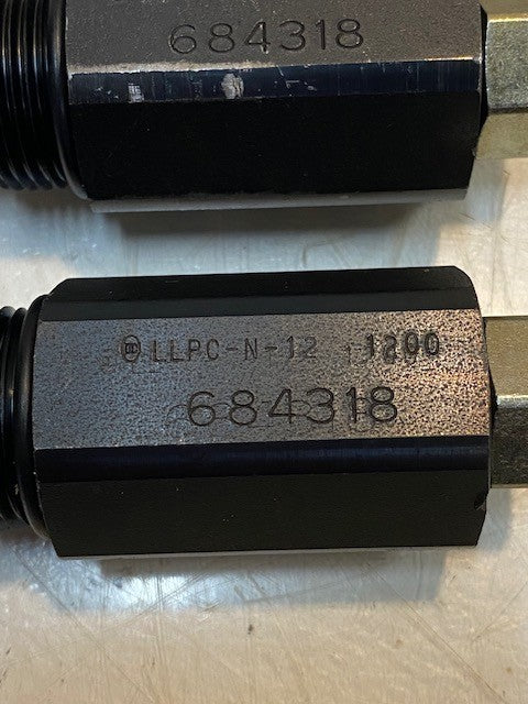 2 Quantity of Hydraulic Valves 684318 | LLPC-N-12 | 1200 (2 Quantity)