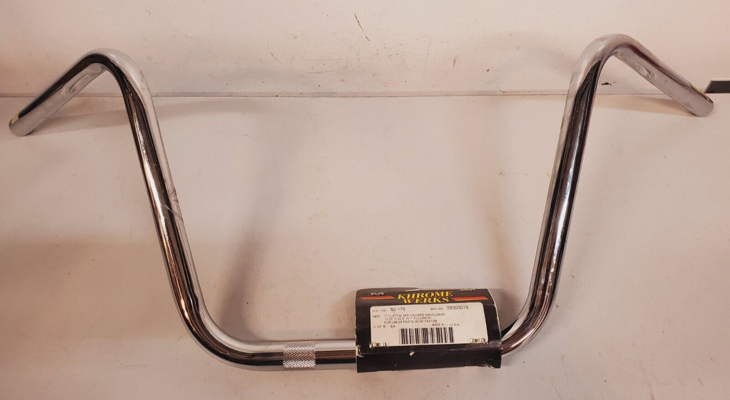 Khrome Werks 1" Custom Ape Hanger Handlebar 10.25" H33.5" W7" 50-179 | 59300015