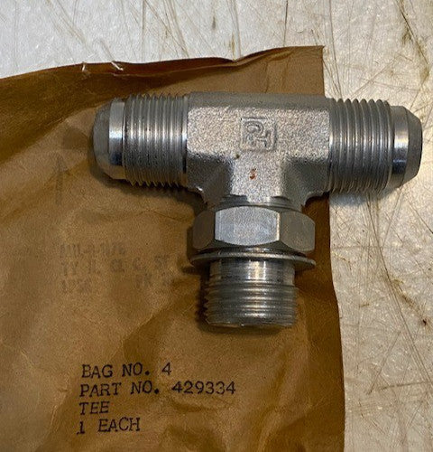Parker 429334 Hydraulic Hose Line Tee Fitting Connector 22mm Thread 12mm ID