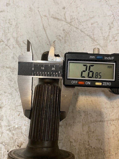 CV Axle BT-627 3-1/4" Shaft 20-Spline 26mm End 3-1/4" Shaft 26-Spline 22mm End