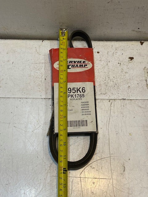 Service Champ Micro Rib Belt 695K6 | 6PK1765 Replaces 5060695, K060695, K060696