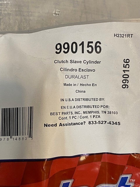 2 Quantity of Duralast 990156 Clutch Slave Cylinder S227 (2 Quantity)