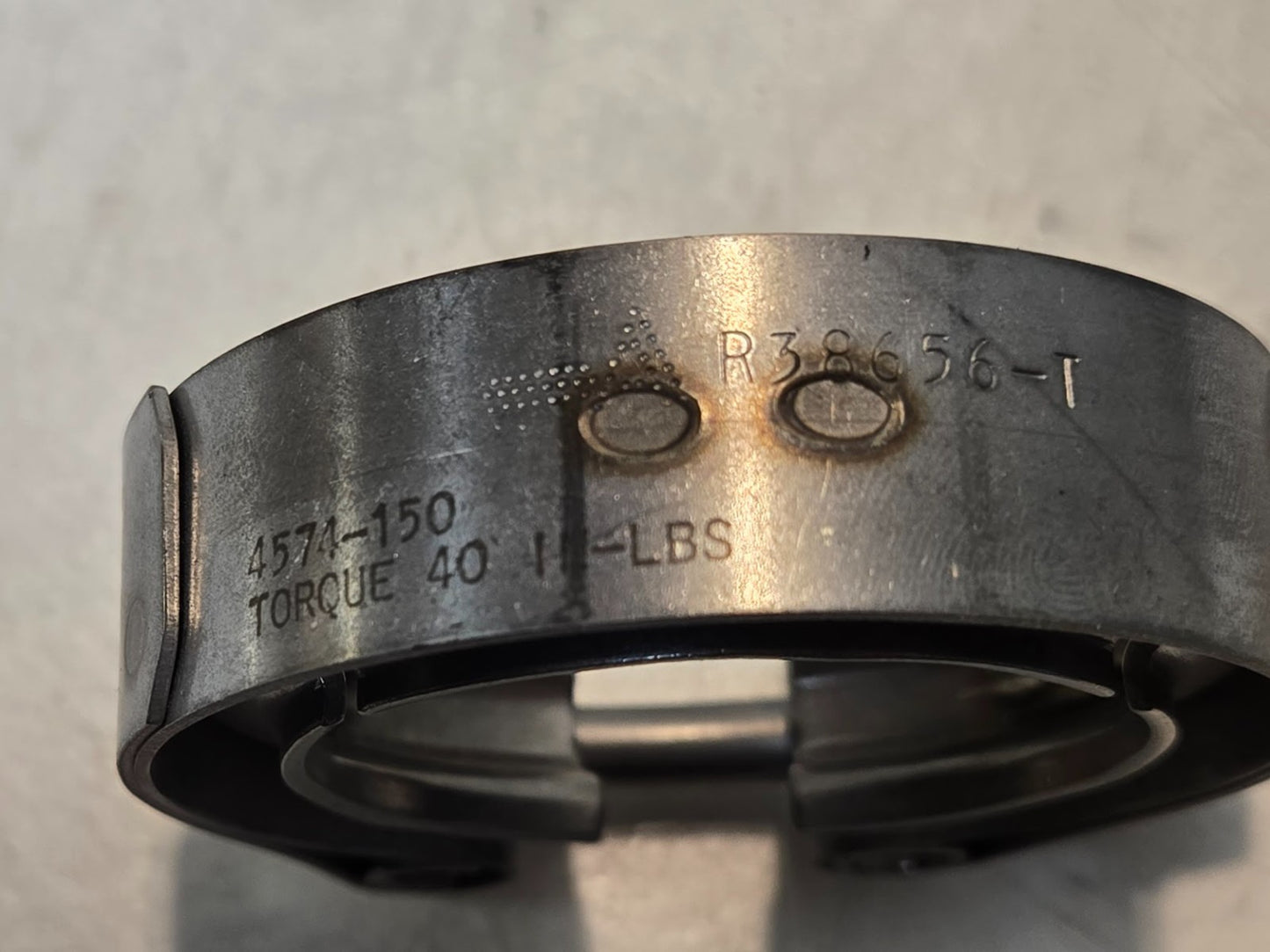 Aircraft Clamp 4574-150 for Eaton | R38656-1 | for 1.5 in OD Tubing | 40 in-lbs