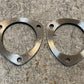 2 Quantity of 3-Bolt Exhaust Flages 77mm Bore 10mm Thick 10mm Holes (2 Qty)