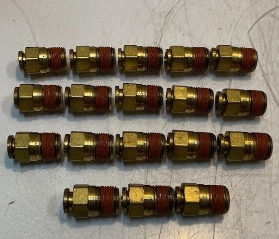 18 Quantity of Fitting Connectors 29mm L 17mm Thread 6mm ID 18mm Hex (18 Qty)