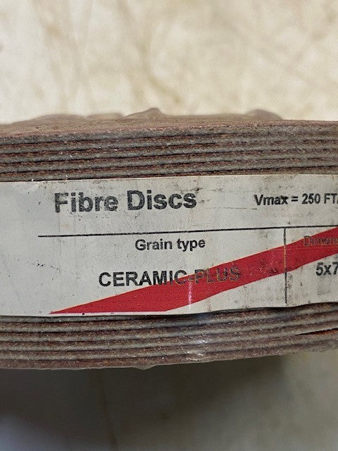 25-Pack of Fibre Discs EN13743 Ceramic Plus Grain 5x7/8 | 80 Grit | 51567007